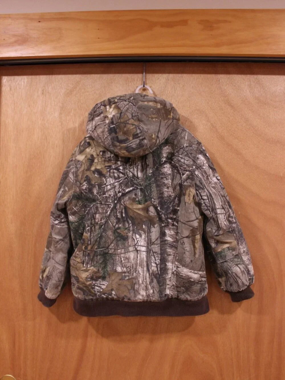 Carhartt Mossy Oak Camo Canvas Insulated Camo Coat Boys Medium 10-12